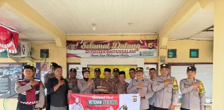 Polsek Baitussalam Beri Santunan dan Bansos untuk Veteran di Hari Veteran Nasional
