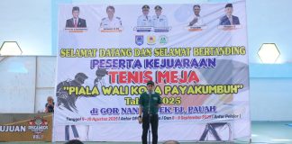 Ketua DPRD Wirman Dukung Penuh Penyelenggaraan Kejuaraan Tenis Meja Piala Wali Kota Payakumbuh 2025