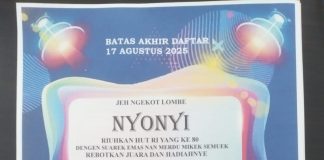 Sambut HUT ke-80 RI, Desa Baran Gelar Lomba Karoke