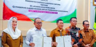 Bupati Natuna Teken MoU dengan Bank Riau Kepri Syariah untuk Dukung UMKM Bersubsidi