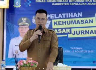 Bupati Anambas Rangkai Sinergi Humas dan Media Lewat Pelatihan Jurnalistik