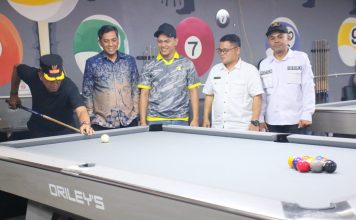 Elzadaswarman Resmi Buka Turnamen Biliar Piala Bergilir Wali Kota Payakumbuh Seri II