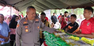 Polres Lingga Gelar Gerakan Pangan Murah, Ringankan Beban Masyarakat