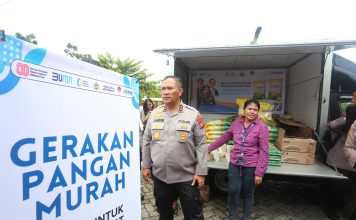 Kunjungi Polres Bintan, Kapolda Kepri Ikuti Launching Gerakan Pangan Murah Polri