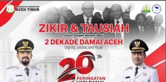 Sambut 2 Dekade Damai Aceh, Pemkab Aceh Timur Gelar Zikir dan Tausiah