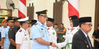 Paskibraka Natuna 2025 Resmi Dikukuhkan, Danlanud RSA Hadir Beri Semangat