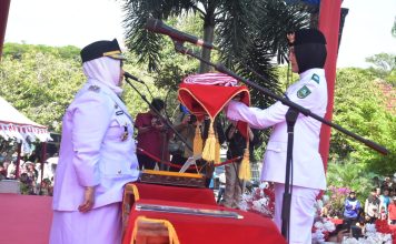 Sang Saka Berkibar Megah, Paskibraka Bengkalis Tunaikan Tugas dengan Sempurna