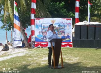 Bupati Kepulauan Anambas Buka Festival Jongkong Layar Pantai Tanjung Karang di Siantar Timur