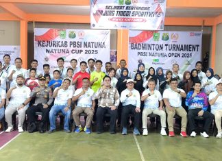 Kejurkab PBSI Natuna 2025 Resmi Dibuka, Jadi Wadah Lahirkan Bibit Baru Atlet Bulu Tangkis