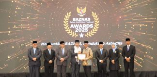 Amsakar Achmad Raih Penghargaan BAZNAS Award 2025, Komitmen Dukung Gerakan Zakat Nasional