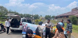 Polres Lingga dan Bulog Gelar Gerakan Pangan Murah, Warga Antusias Borong Kebutuhan Pokok