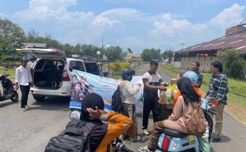 Polres Lingga dan Bulog Gelar Gerakan Pangan Murah, Warga Antusias Borong Kebutuhan Pokok