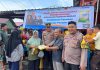 Polsek Bunguran Barat Gelar Gerakan Pangan Murah di Simpang 4 Sedanau