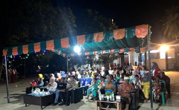 Semarak Malam Pembagian Hadiah Lomba Agustusan di Desa Pena’ah 2025 dimeriahkan Dengan Joget Dangkung