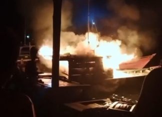 Pompong Nelayan di Desa Belibak Anambas Ludes Terbakar