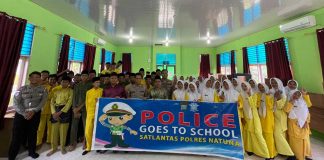 Satuan Lalu Lintas Polres Natuna Gelar Police Go To School di MAN 1 Natuna