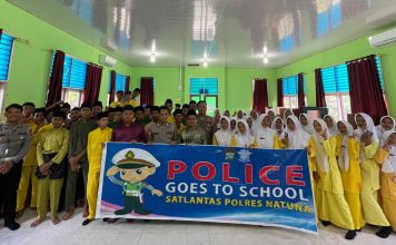 Satuan Lalu Lintas Polres Natuna Gelar Police Go To School di MAN 1 Natuna