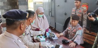 Sat Samapta Polres Lingga Gelar Pemeriksaan Kesehatan Rutin Personel
