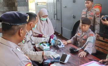 Sat Samapta Polres Lingga Gelar Pemeriksaan Kesehatan Rutin Personel