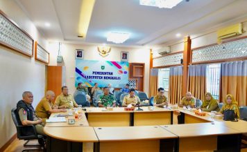 Bupati Ikuti Rakor Pengendalian Inflasi Secara Zoom Meeting Sekalilgus Pembahasan Isu Sosial Terkini