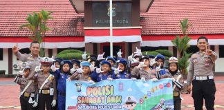 Satlantas Polres Lingga Gelar “Polisi Sahabat Anak” Bersama Siswa SDN 2 Singkep