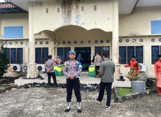 Polsek Daik Lingga Kawal Ketat Peringatan Maulid Nabi Muhammad SAW 1447 H di Kabupaten Lingga