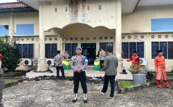 Polsek Daik Lingga Kawal Ketat Peringatan Maulid Nabi Muhammad SAW 1447 H di Kabupaten Lingga