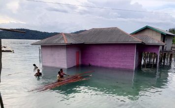 Tiang Lapuk, Harapan Runtuh: Rumah Panggung Baru Milik Warga Anambas Ambruk ke Laut