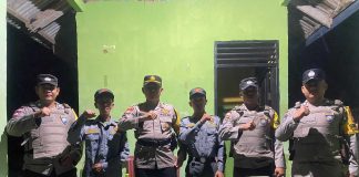Kapolsek Pulau Laut Perkuat Keamanan Lewat Patroli Malam dan Sambang Pos Kamling 