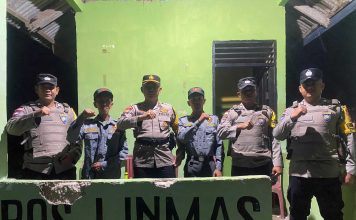 Kapolsek Pulau Laut Perkuat Keamanan Lewat Patroli Malam dan Sambang Pos Kamling 