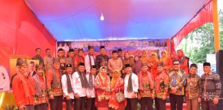 Peletakan Tiang Pertama Gedung IKEDA, Bupati Bengkalis Harapkan Terus Jaga Keharmonisan