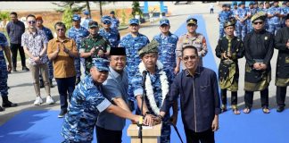 Peresmian Patung Kstaria Hang Nadim di Lanud Hang Nadim