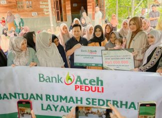 Dekranasda Aceh dan Aceh Timur Tunjukkan Kepedulian, Serahkan Bantuan untuk Keluarga Korban Kurir Ekspedisi