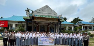 Police Go To School, Polres Anambas Tanamkan Semangat Belajar dan Tertib Lalu Lintas