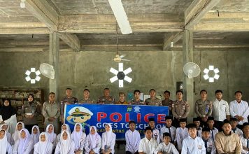 Satlantas Polres Natuna Police Goes To School, Tanamkan Kesadaran Tertib Berlalu Lintas di Pesantren Nurul Jannah