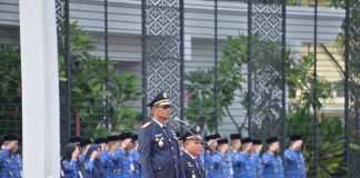 Wabup Bagus Santoso Menjadi Irup Pada Upacara Harhubnas 2025 Kabupaten Bengkalis