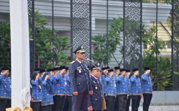 Wabup Bagus Santoso Menjadi Irup Pada Upacara Harhubnas 2025 Kabupaten Bengkalis