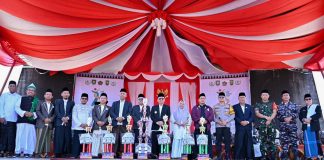 Pjs Bupati Hadiri Peringatan Hari Santri Provinsi Riau, Ribuan Santri Padati Lapangan Tugu Bengkalis