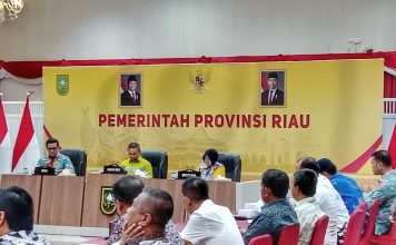Rakor Bersama Pemprov Riau, Bupati Siak Minta Perusahaan Bantu Perbaiki Jalan Rusak