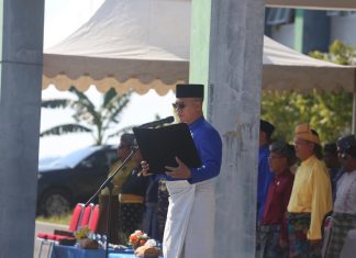 Upacara HUT ke-23 Kepri di Anambas, Bupati Aneng Sampaikan Pesan Gubernur