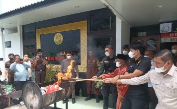 Barang Bukti 16 Perkara Dimusnahkan Kejari Anambas, Narkotika Capai 1.061 Gram