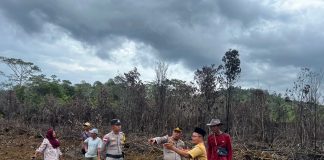 Polres Natuna Bersama Bumdes Putri Bertuah Bersihkan 3 Hektar Lahan Jagung Pipil