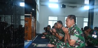 HUT ke-80 TNI, Lanud Raden Sadjad Gelar Doa Bersama untuk Keselamatan Personel dan Alutsista TNI AU