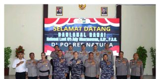Perkuat Sinergitas TNI–Polri di Ujung Utara NKRI, Kapolres Natuna Sambut Hangat Kunjungan Danlanal Ranai
