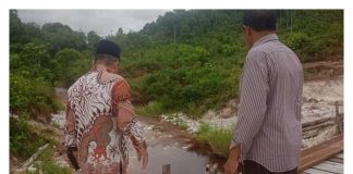 Tinjau Kondisi Jembatan Jalan Masuk Menuju Pian Tengah–Mekar Jaya, Mustamin Janji Kawal Aspirasi Warga