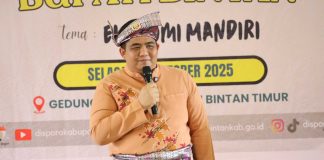 Bupati Roby Ajak Pemuda Bintan Wujudkan Ekonomi Mandiri di Temu Wicara Kepemudaan 2025