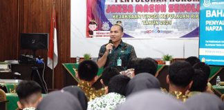 Kejati Kepri Bangun Kesadaran Hukum Pelajar MTsN 1 Batam, Sosialisasikan tentang Bahaya Napza, Bullying dan Cerdas Bermedsos