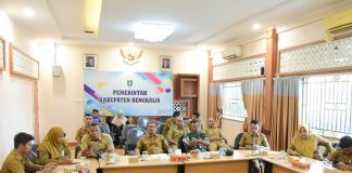 Wakil Bupati Bengkalis Hadiri Rakor Pengendalian Inflasi dan Program 3 Juta Rumah Secara Virtual