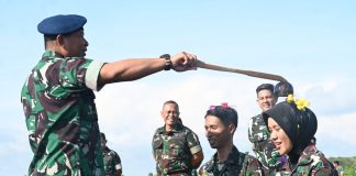 44 Personel Lanud Raden Sadjad Natuna Naik Pangkat, Danlanud Beri Pesan Tugas