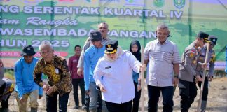 Dukung Swasembada Pangan 2025, Bupati Kasmarni Ikut Tanam Jagung Serentak Kuartal IV Bersama Gubernur Riau dan Kapolda Riau